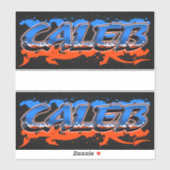 Caleb Vorname Name Graffiti Aufkleber Sticker (Vel)