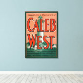 Caleb West vuurtoren New England Zee Folk Canvas Afdruk (Insitu (Houten vloer))
