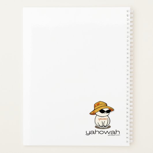 Caleb Yahwoof Planner (Achterkant)