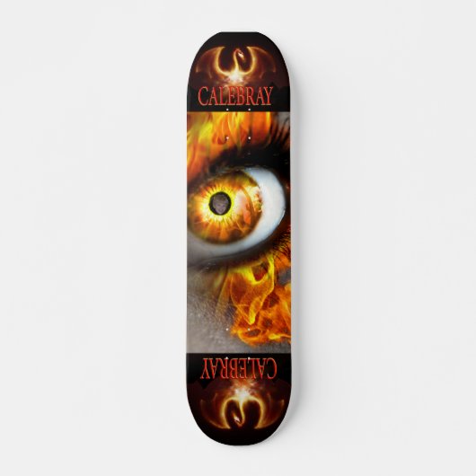 CALEBRAY FIRE EYE PERSOONLIJK SKATEBOARD (Voorkant)