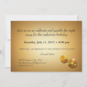 Caleb's Casino Feest VRAAG ME OM NAAMEN IN CHIPS T Kaart (Achterkant)