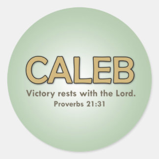 Caleb's verzen sticker