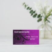 Caleché Swirl Stylish Business Card-sjabloon Visitekaartje (Staand voorkant)