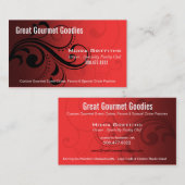 Caleché Swirl Stylish Business Card-sjabloon Visitekaartje (Voorkant / Achterkant)