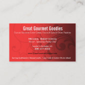 Caleché Swirl Stylish Business Card-sjabloon Visitekaartje (Achterkant)