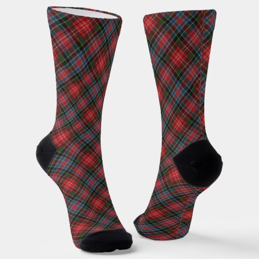 Caledonia Modern Original Scottish Tartan Sokken (Gebogen)