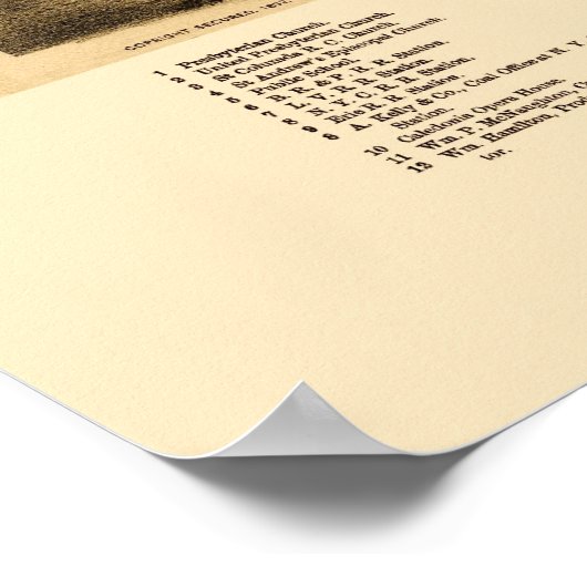 Caledonia, NY Panoramic Map - 1892 Poster (Hoek)