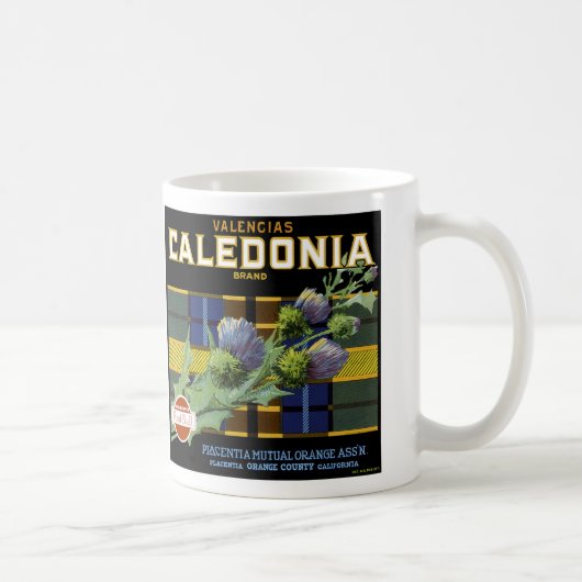 Caledonia Oranje label Koffiemok (Rechts)