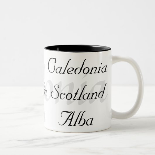 Caledonia Scotland Alba Tweekleurige Koffiemok (Rechts)