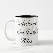 Caledonia Scotland Alba Tweekleurige Koffiemok (Links)