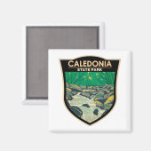 Caledonia State Park Pennsylvania  Badge Magneet (Voorkant / Achterkant)