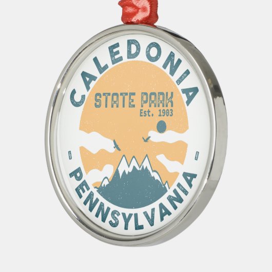 Caledonia State Park Pennsylvania  Retro Metalen Ornament (Links)