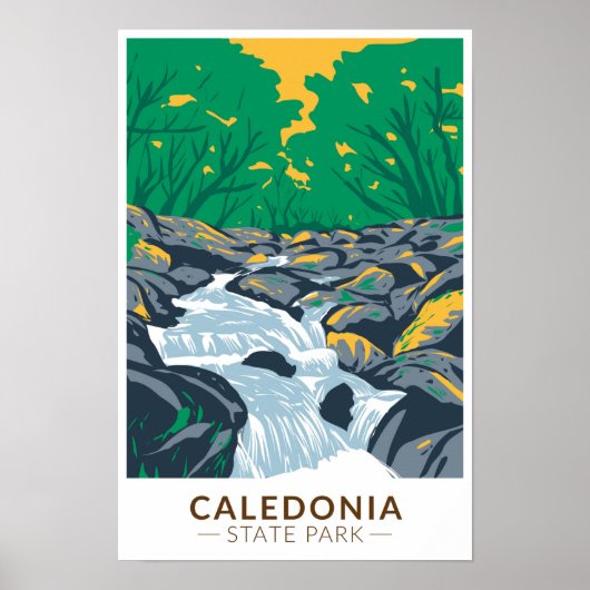 Caledonia State Park Pennsylvania Vintage Poster (Voorkant)