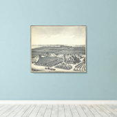 Caledonia Vineyard County, Fresno Canvas Afdruk (Insitu (Houten vloer))