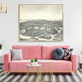 Caledonia Vineyard County, Fresno Canvas Afdruk (Insitu (Woonkamer))