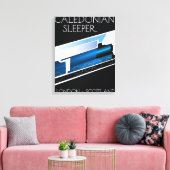 Caledonian Sleeper Londen Schotland reisposter Canvas Afdruk (Insitu (Woonkamer))