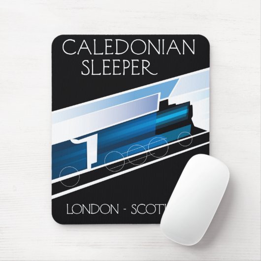 Caledonian Sleeper Londen Schotland reisposter Muismat (Met muis)