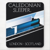 Caledonian Sleeper Londen Schotland reisposter Muismat (Voorkant)