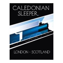 Caledonian Sleeper Londen Schotland reisposter