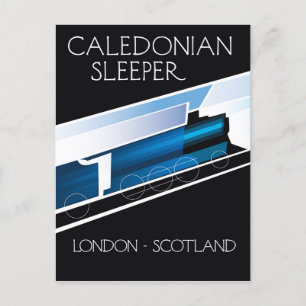 Caledonian Sleeper London Scotland reisposter Briefkaart