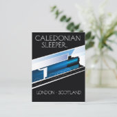 Caledonian Sleeper London Scotland reisposter Briefkaart (Staand voorkant)