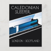 Caledonian Sleeper London Scotland reisposter Briefkaart (Voorkant)