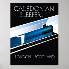 Caledonian Sleeper London Scotland reisposter Poster