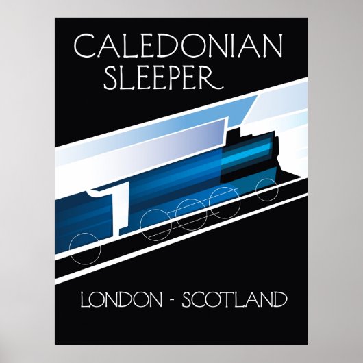 Caledonian Sleeper London Scotland reisposter Poster (Voorkant)
