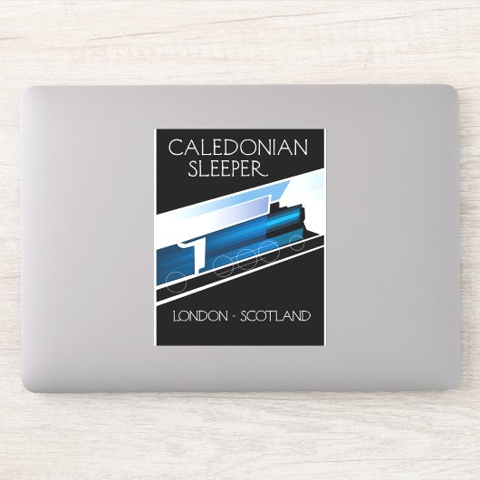 Caledonian Sleeper London Scotland reisposter Sticker (Computer)