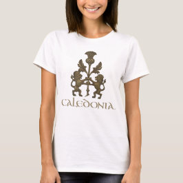 Caledonië met leeuwen en distels t-shirt