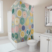 Caleidoscoop droom gepersonaliseerd douchegordijn (In situ)