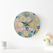 Caleidoscoop droom gepersonaliseerd grote klok (Huis)