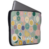 Caleidoscoop droom gepersonaliseerd laptop sleeve (Voorkant Rechts)