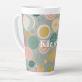 Caleidoscoop droom gepersonaliseerd latte mok (Linkerhoek)