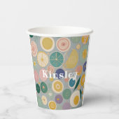 Caleidoscoop droom gepersonaliseerd papieren bekers (Achterkant)