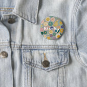 Caleidoscoop droom gepersonaliseerd ronde button 5,7 cm (In situ)