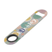 Caleidoscoop droom gepersonaliseerd speed flessenopener (Voorkant Gekanteld)