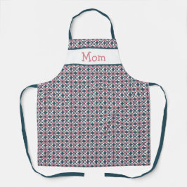 Caleidoscoop geometrisch patroon roze schort