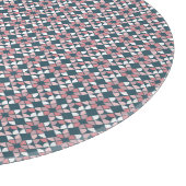 Caleidoscoop geometrisch patroon roze snijplank (Hoek)