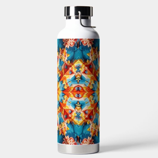 Caleidoscoop Kleurrijk Ontwerp Waterfles (Links)