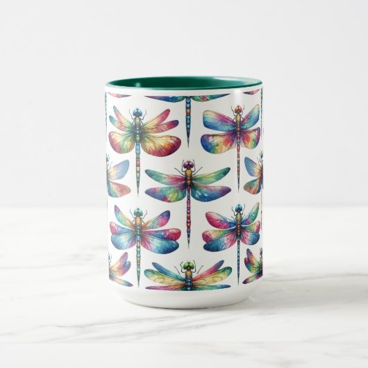 caleidoscoop-libellen mok (Midden)