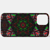 caleidoscoop met zeshoek, groen en rood Case-Mate iPhone case (Achterkant (horizontaal))