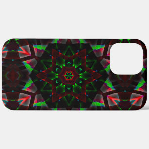 caleidoscoop met zeshoek, groen en rood Case-Mate iPhone case