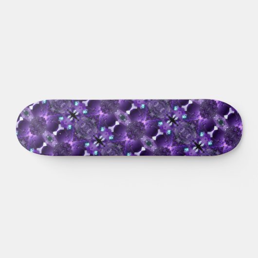 Caleidoscoop Paarse Abstracte fractale psychedelic Persoonlijk Skateboard (Horizontaal)