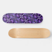 Caleidoscoop Paarse Abstracte fractale psychedelic Persoonlijk Skateboard (Horizontaal)