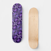 Caleidoscoop Paarse Abstracte fractale psychedelic Persoonlijk Skateboard (Voorkant)