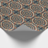 caleidoscoop-quiltpatroon cadeaupapier (Hoek)