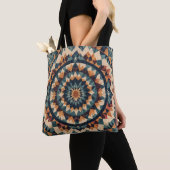caleidoscoop-quiltpatroon tote bag (Dichtbij)