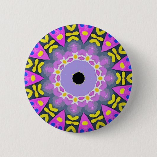 caleidoscoop ronde button 5,7 cm (Voorkant)