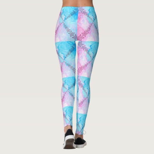 caleidoscoop stars-pastel leggings (Achterkant)